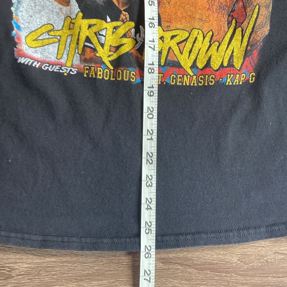 Chris Brown Fabulous The Party Tour T-shirt Size Small Delta Pro Weight - Picture 6 of 8